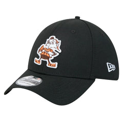 Cleveland Browns New Era Throwback Main 39THIRTY Flex Hat - Black - NFL
