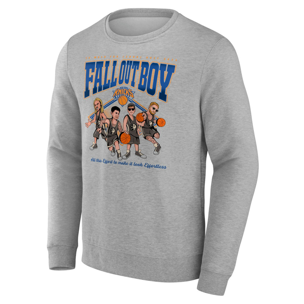 Fanatics Fall Out Boy x New York Knicks So Much For (2our) Dust Fleece Pullover Sweatshirt Gray