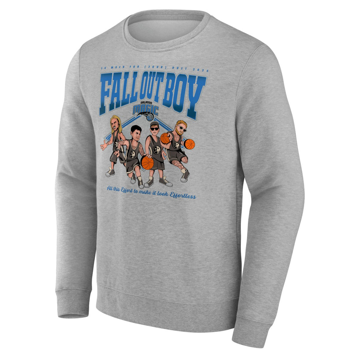 Fanatics Fall Out Boy x Orlando Magic So Much For (2our) Dust Fleece Pullover Sweatshirt Gray