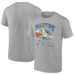 Fanatics Fall Out Boy x Milwaukee Bucks So Much For (2our) Dust T-Shirt Gray