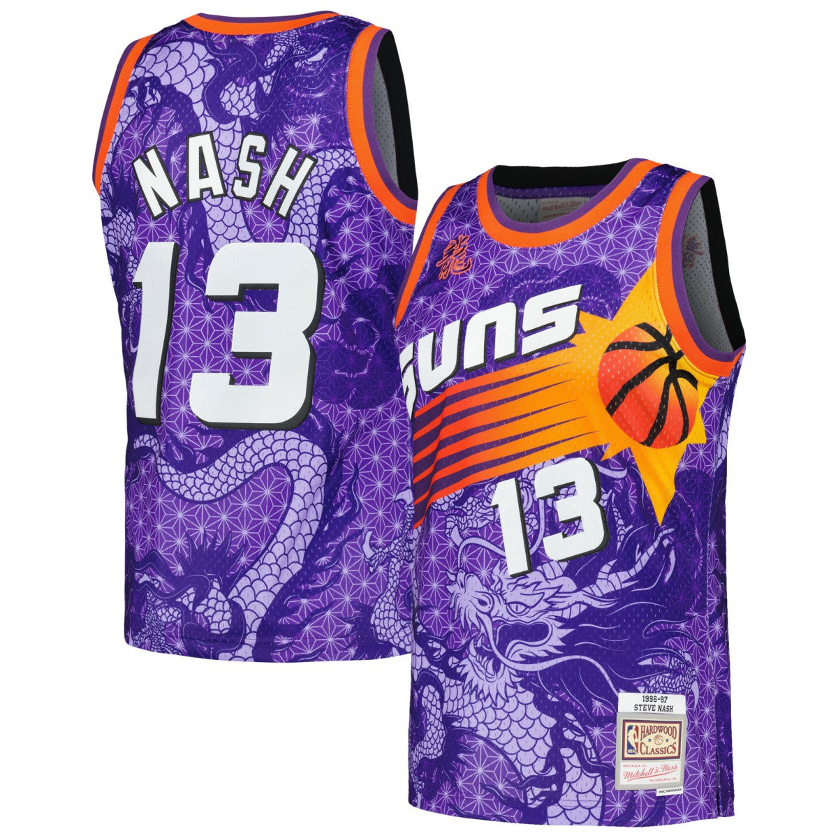Mitchell & Ness Steve Nash Phoenix Suns 1996/97 Hardwood Classics Asian Heritage 6.0 Swingman Throwback Player Jersey Purple