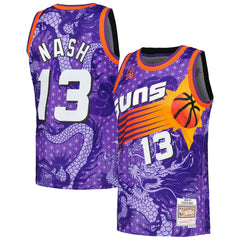 Mitchell & Ness Steve Nash Phoenix Suns 1996/97 Hardwood Classics Asian Heritage 6.0 Swingman Throwback Player Jersey Purple