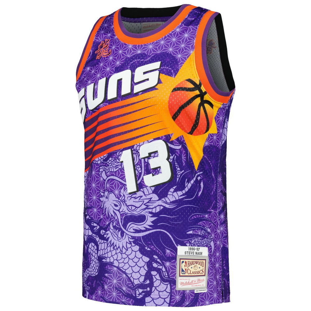 Mitchell & Ness Steve Nash Phoenix Suns 1996/97 Hardwood Classics Asian Heritage 6.0 Swingman Throwback Player Jersey Purple
