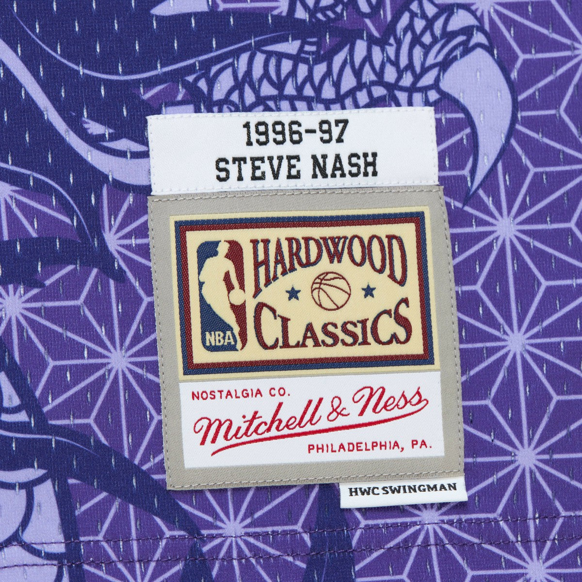 Mitchell & Ness Steve Nash Phoenix Suns 1996/97 Hardwood Classics Asian Heritage 6.0 Swingman Throwback Player Jersey Purple