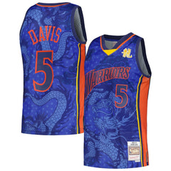 Mitchell & Ness Baron Davis Golden State Warriors 2006/07 Hardwood Classics Asian Heritage 6.0 Swingman Throwback Player Jersey Royal