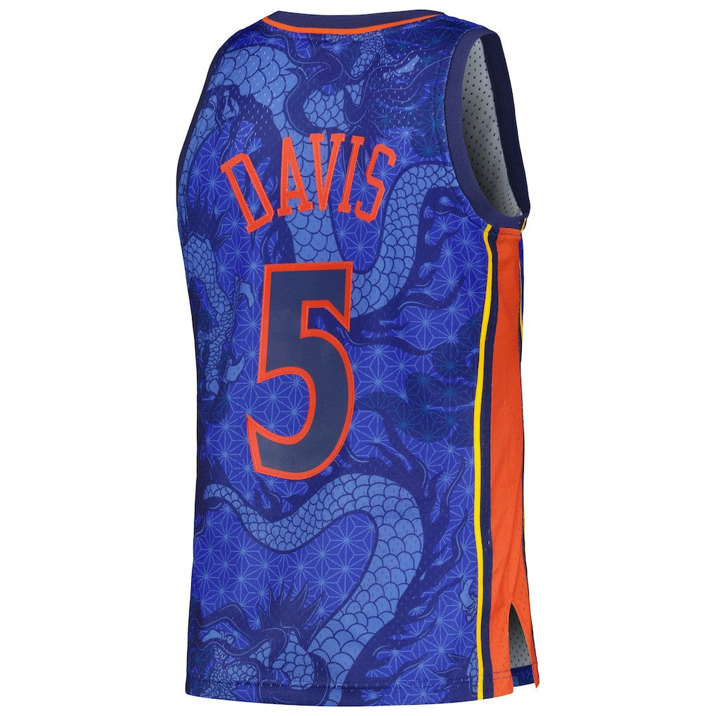 Mitchell & Ness Baron Davis Golden State Warriors 2006/07 Hardwood Classics Asian Heritage 6.0 Swingman Throwback Player Jersey Royal