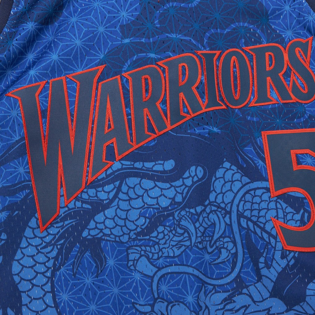 Mitchell & Ness Baron Davis Golden State Warriors 2006/07 Hardwood Classics Asian Heritage 6.0 Swingman Throwback Player Jersey Royal