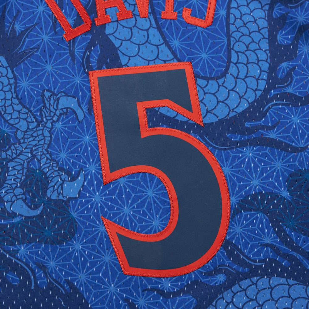 Mitchell & Ness Baron Davis Golden State Warriors 2006/07 Hardwood Classics Asian Heritage 6.0 Swingman Throwback Player Jersey Royal