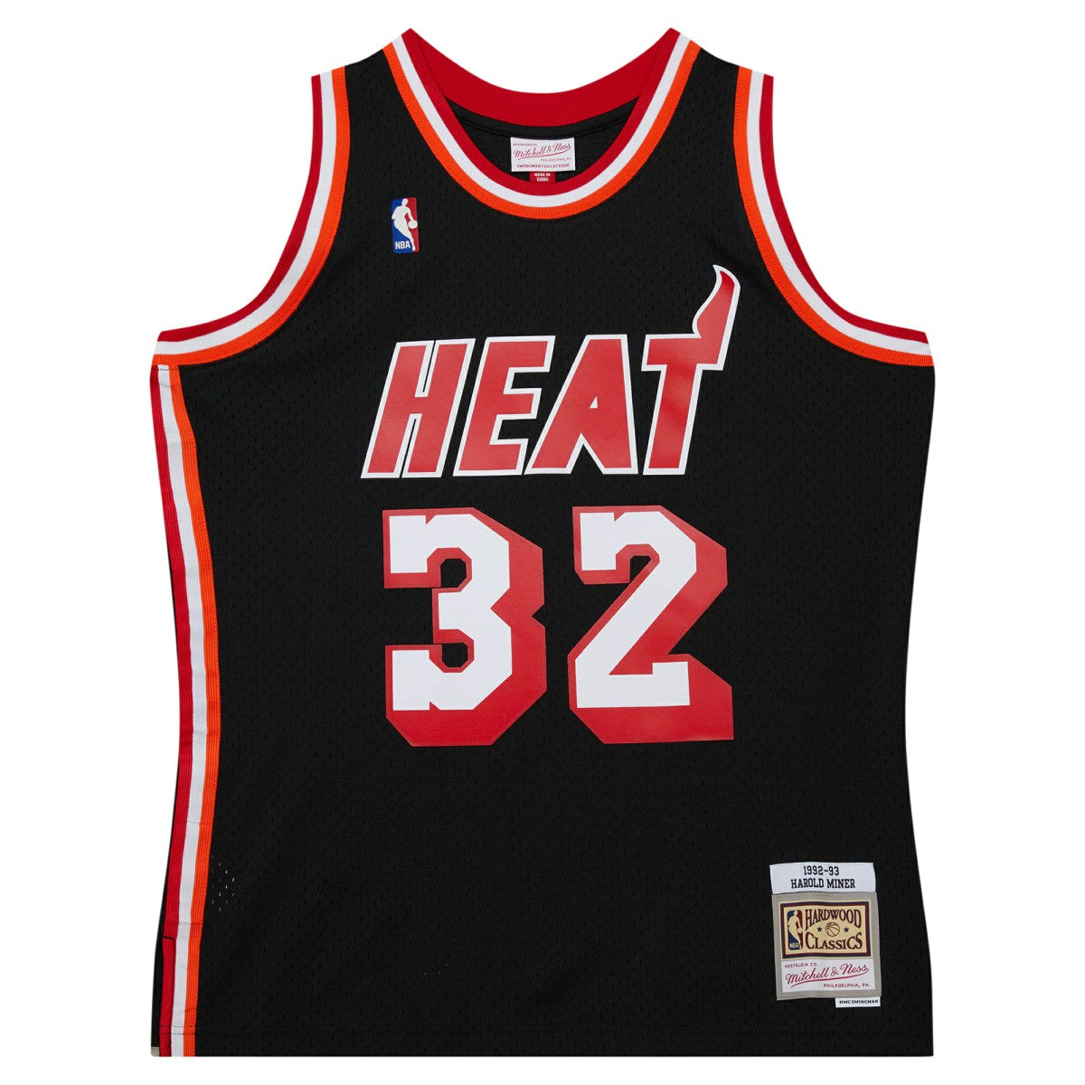 Mitchell & Ness Harold Miner Miami Heat 1992/93 Hardwood Classics Swingman Throwback Jersey Black