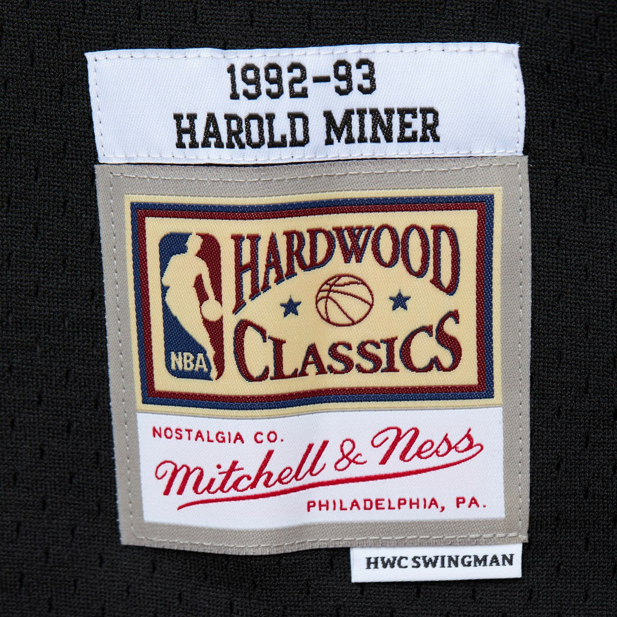 Mitchell & Ness Harold Miner Miami Heat 1992/93 Hardwood Classics Swingman Throwback Jersey Black