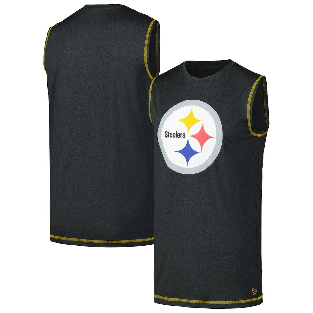 Pittsburgh Steelers New Era Tank Top - Black - NFL