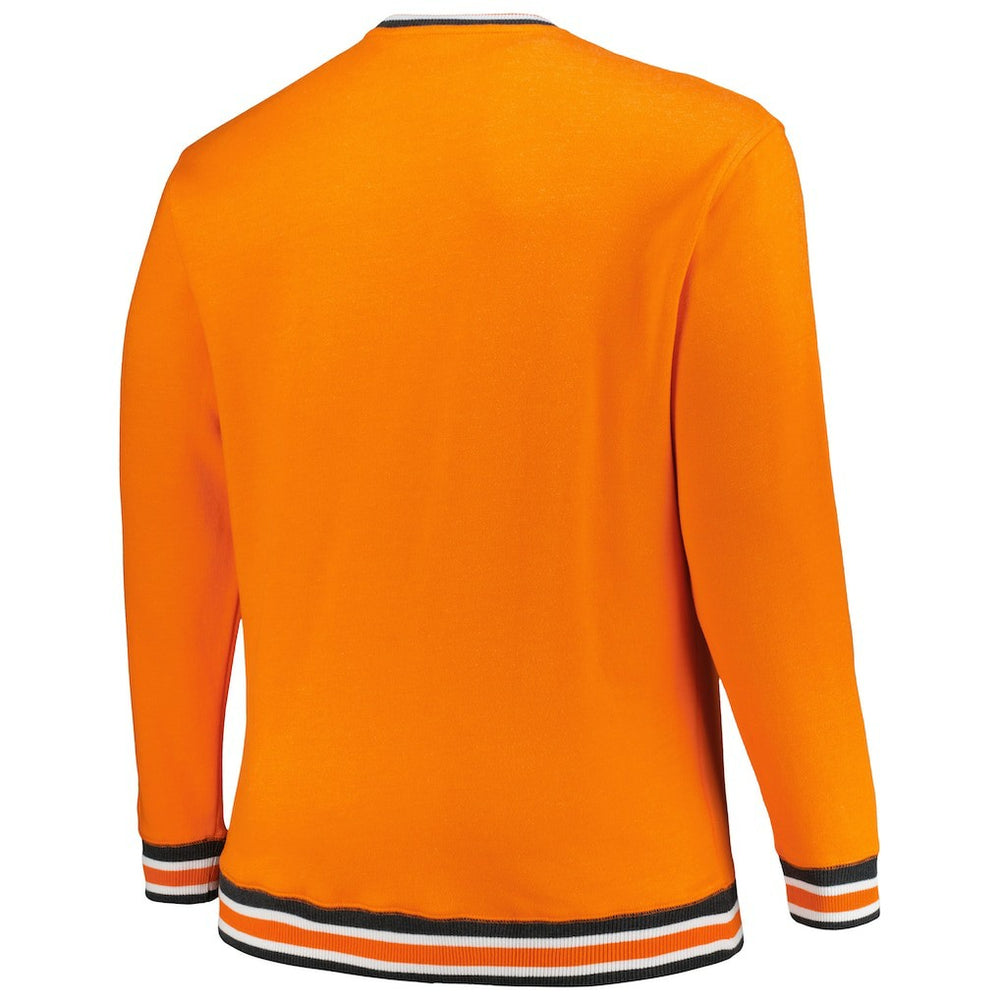 Cincinnati Bengals New Era Big & Tall Pullover Sweatshirt - Orange - NFL