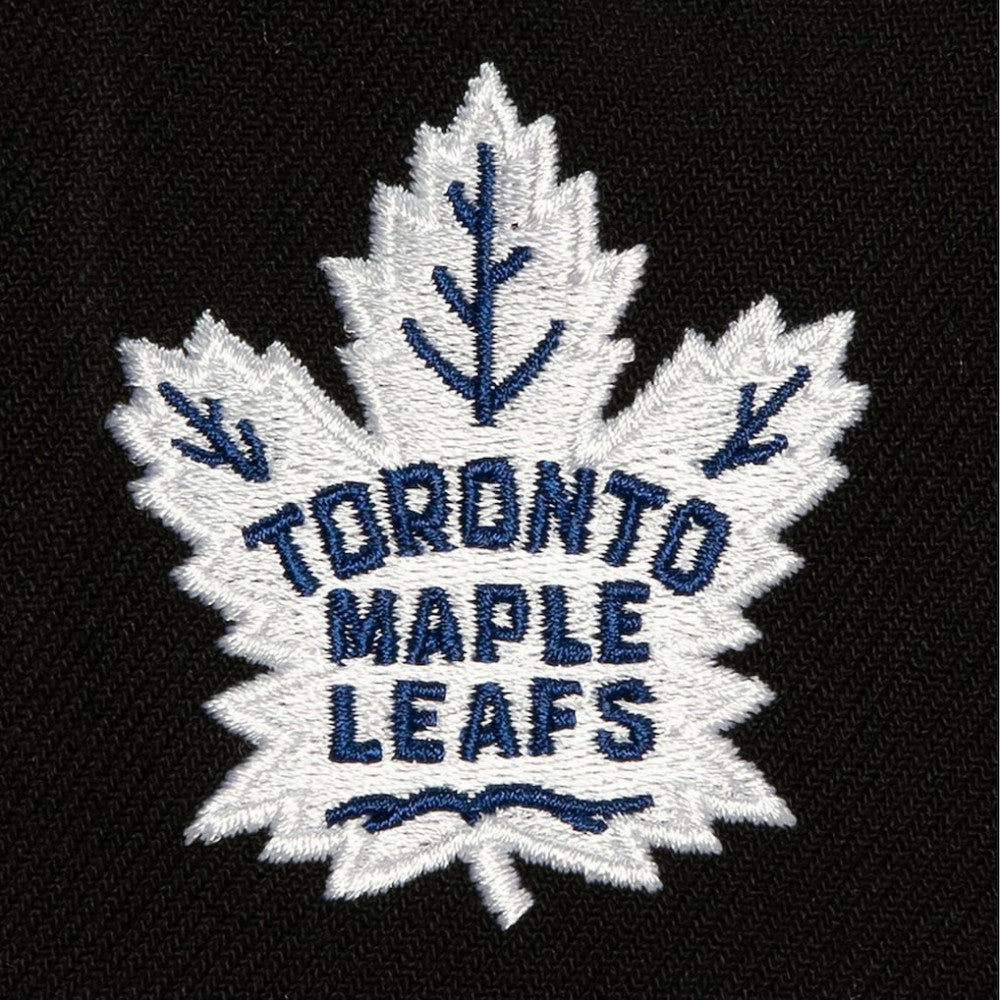 Toronto Maple Leafs Mitchell & Ness Retro Script Colorblock Snapback Hat - Black | NHL on sale