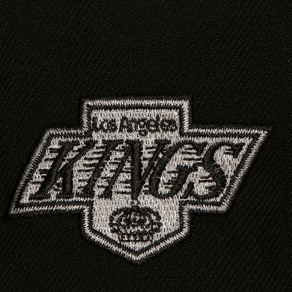 Los Angeles Kings Mitchell & Ness Retro Script Colorblock Snapback Hat - Black | NHL near me
