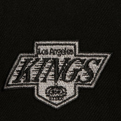 Los Angeles Kings Mitchell & Ness Retro Script Colorblock Snapback Hat - Black | NHL near me