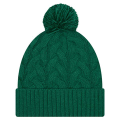 New York Jets New Era Women's Cable Cuffed Knit Hat with Pom - Green - NFL