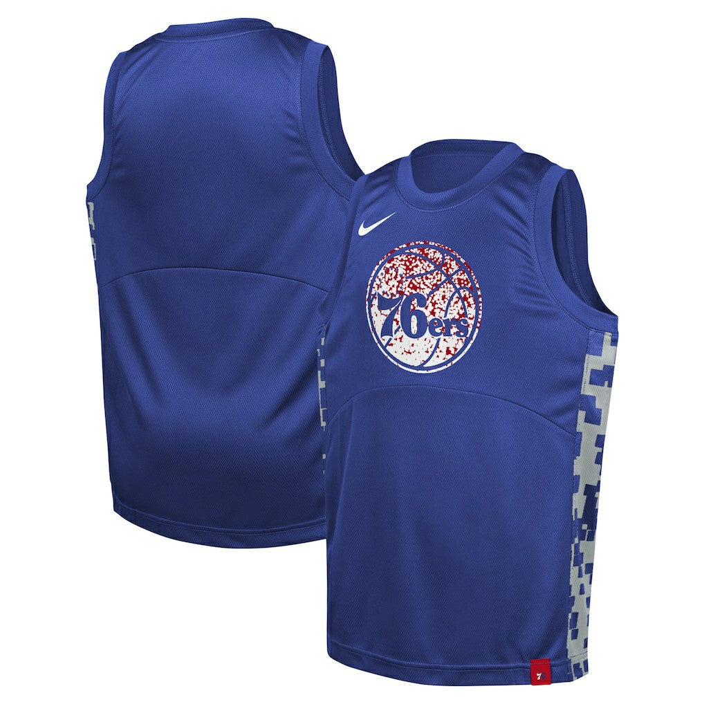 Nike Philadelphia 76ers Youth Courtside Starting Five Team Jersey Royal