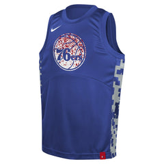 Nike Philadelphia 76ers Youth Courtside Starting Five Team Jersey Royal