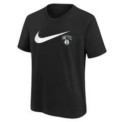 Nike Brooklyn Nets Youth Swoosh T-Shirt Black