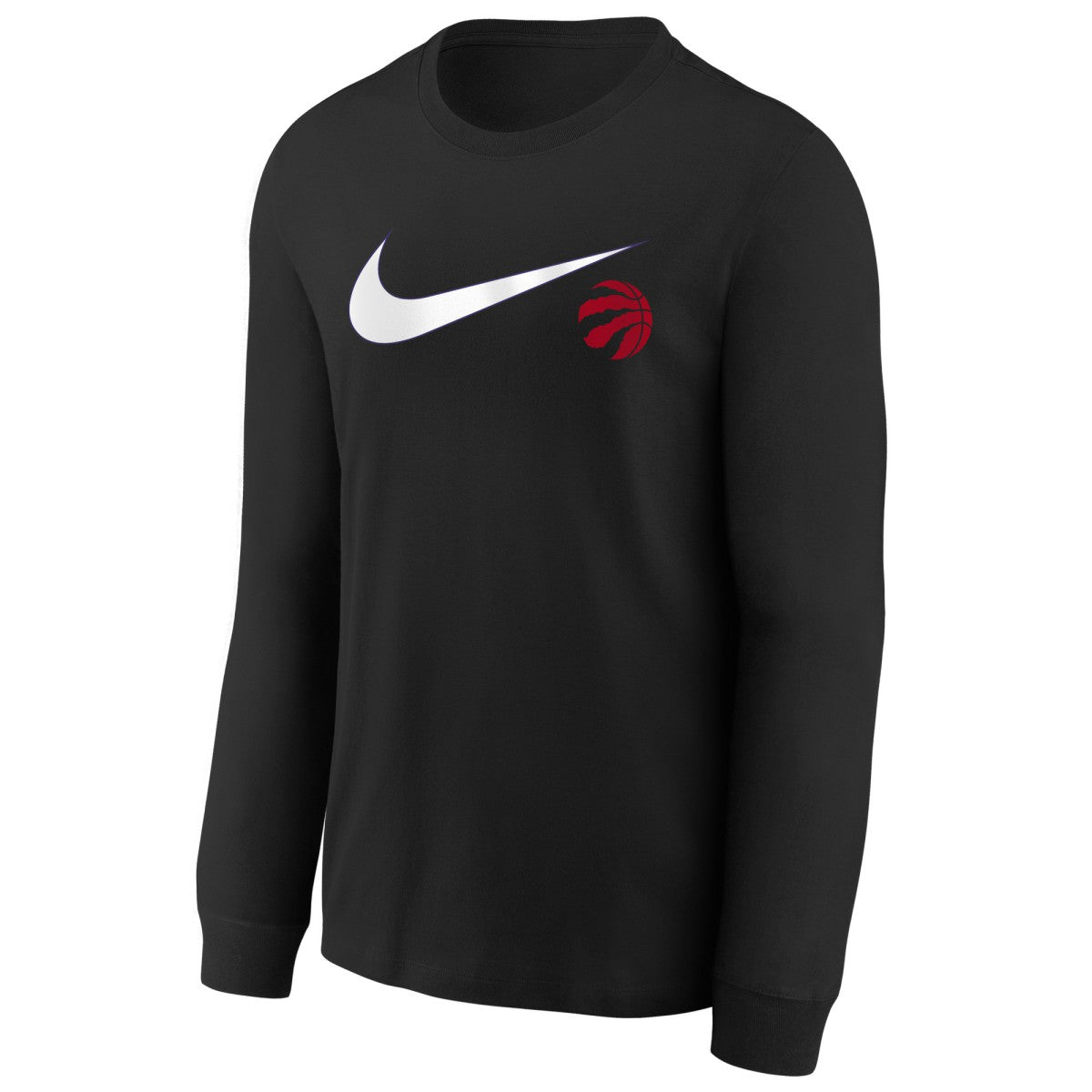 Nike Toronto Raptors Youth Swoosh Long Sleeve T-Shirt Black