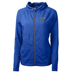 Seattle Mariners Cutter & Buck Women's City Connect Adapt Eco Knit Hybrid Recycled Full-Zip Hooded Jacket Sale