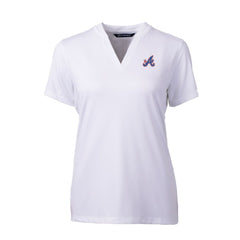 Atlanta Braves Cutter & Buck Women's City Connect DryTec Forge Stretch V-Neck Blade Top Near Me
