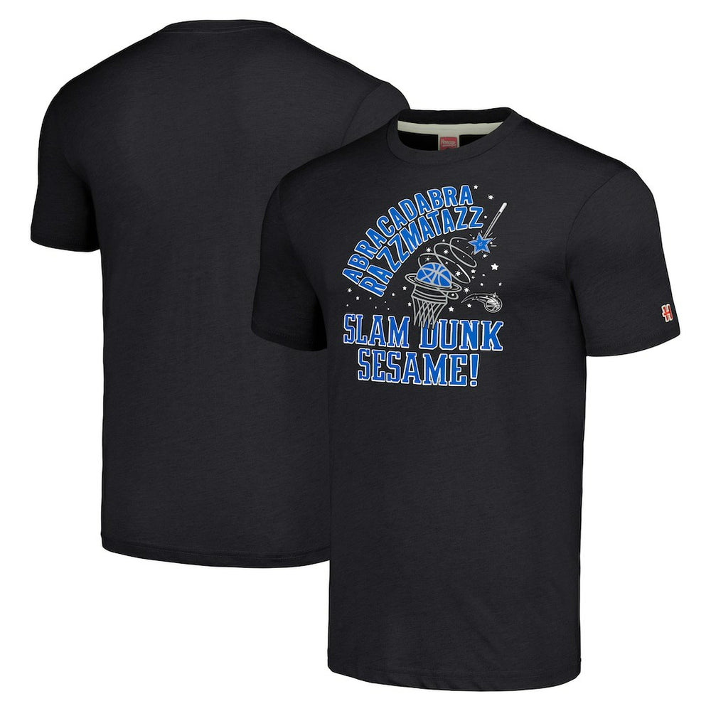Orlando Magic Homage Unisex Slam Dunk Sesame Tri-Blend T-Shirt Charcoal