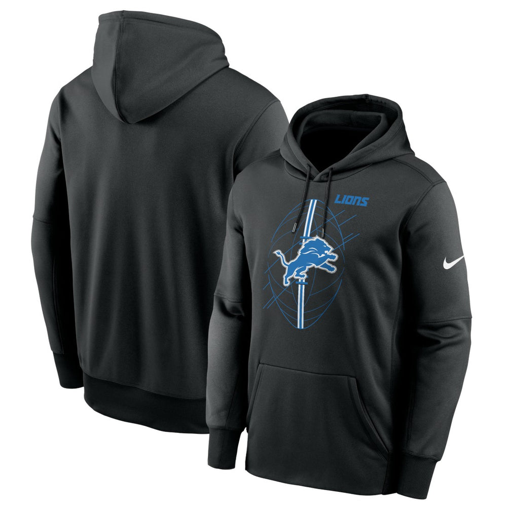 Detroit Lions Team Performance Pullover Hoodie - Black - Nike