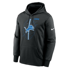 Detroit Lions Team Performance Pullover Hoodie - Black - Nike