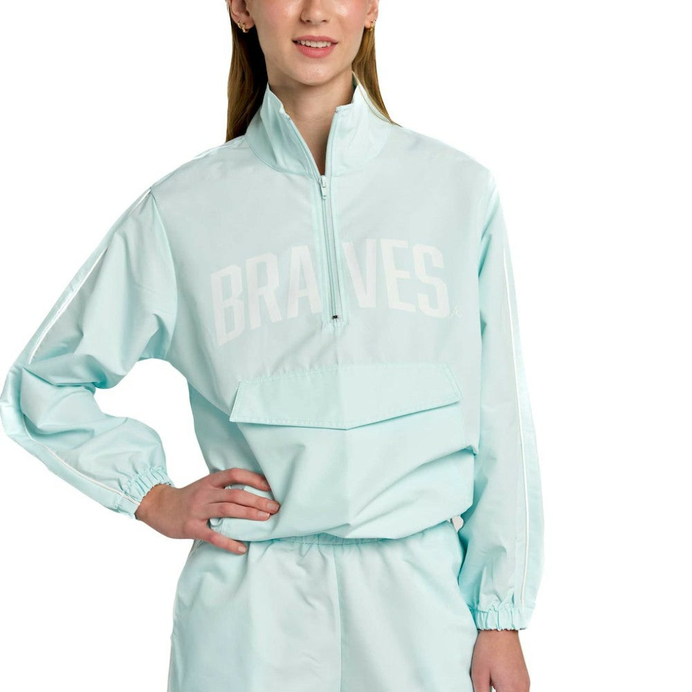 Atlanta Braves Lusso Women's Parker Half-Zip Jacket Online