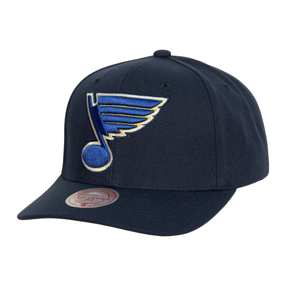St. Louis Blues Mitchell & Ness Team Ground Pro Adjustable Hat - Navy | NHL online