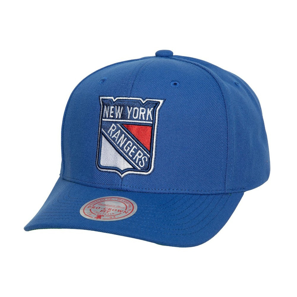 New York Rangers Mitchell & Ness Team Ground Pro Adjustable Hat - Blue | NHL Clearance
