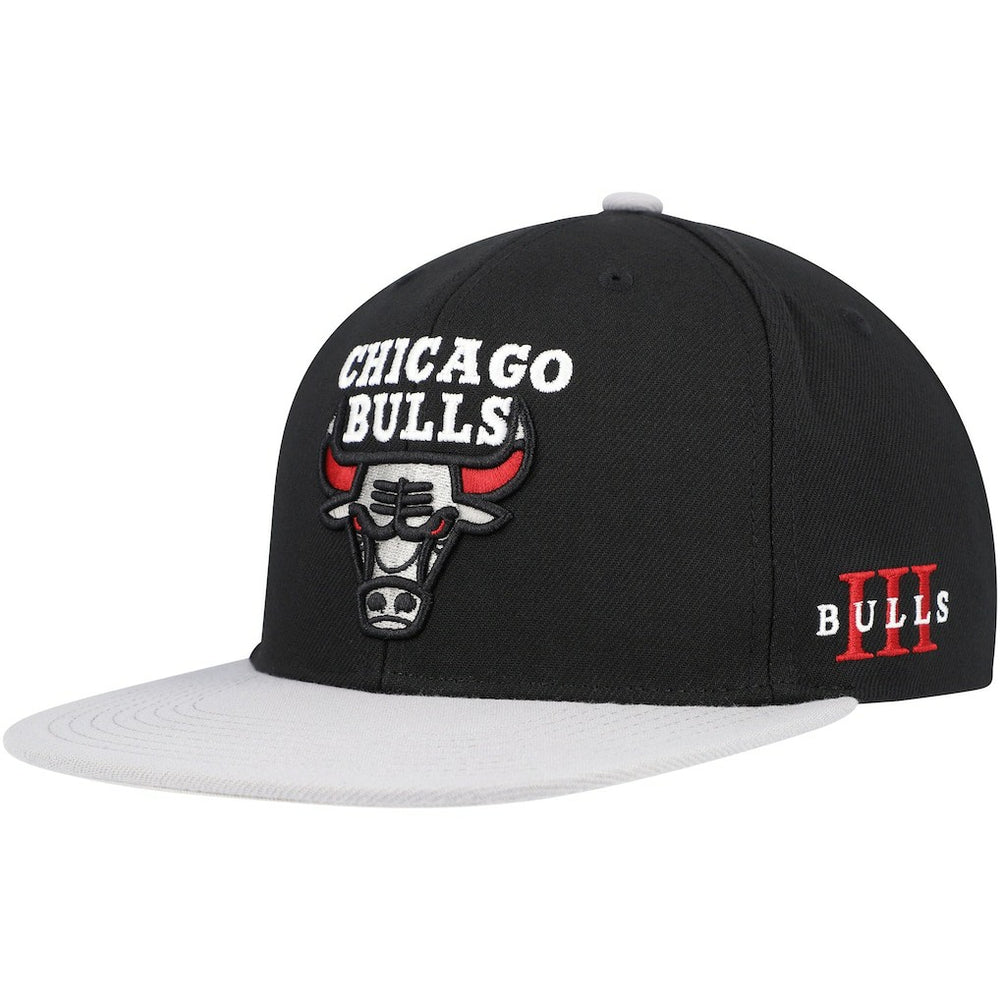 Mitchell & Ness Chicago Bulls Core Snapback Hat Black/Gray