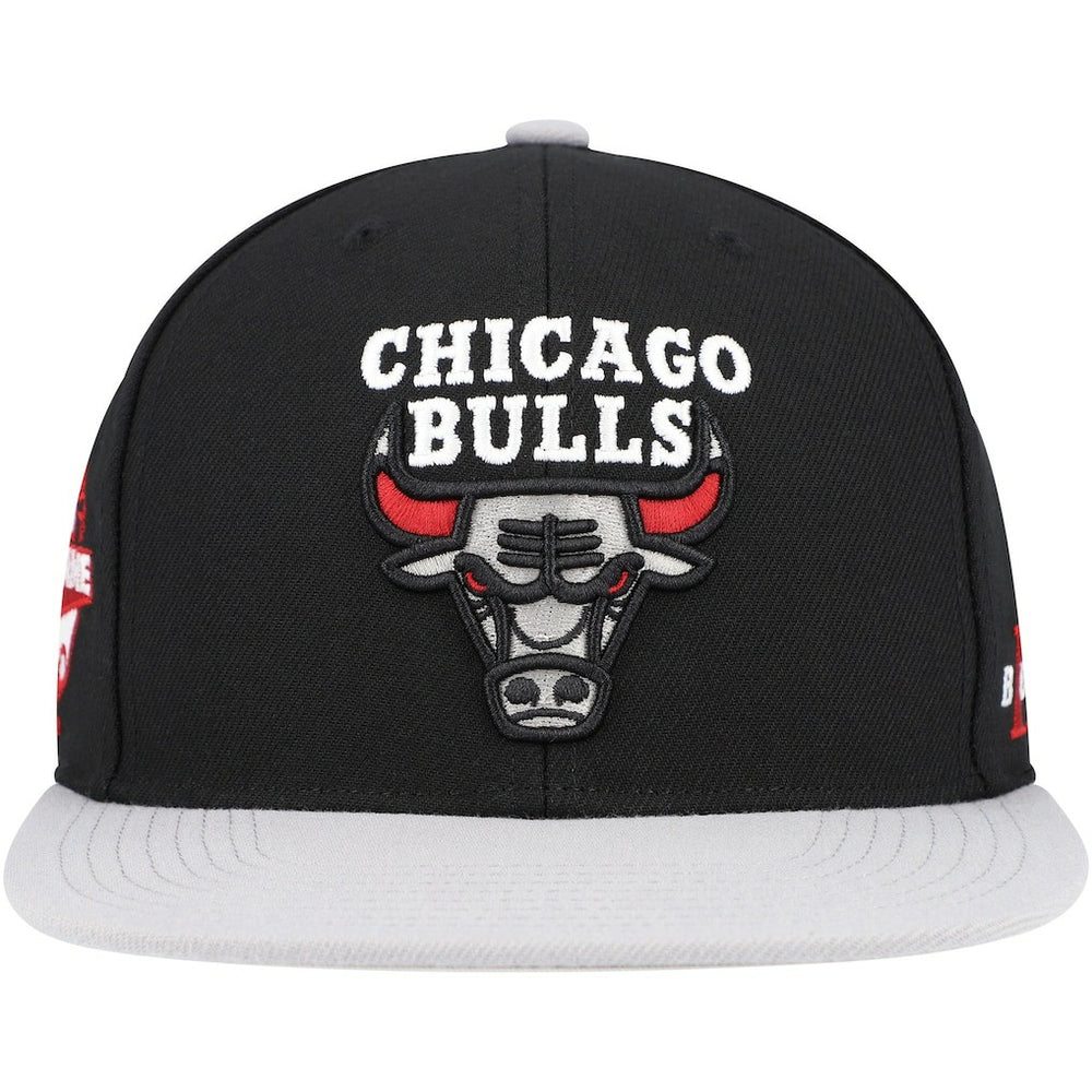Mitchell & Ness Chicago Bulls Core Snapback Hat Black/Gray