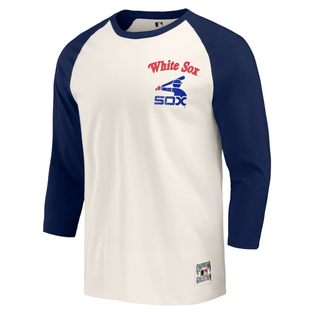 Chicago White Sox Darius Rucker Collection by Fanatics Cooperstown Collection Raglan 3/4-Sleeve T-Shirt Discount