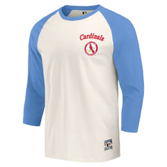 St. Louis Cardinals Darius Rucker Collection by Fanatics Cooperstown Collection Raglan 3/4-Sleeve T-Shirt Outlet