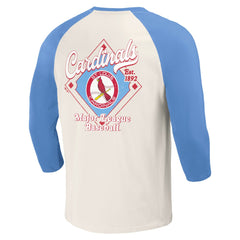 St. Louis Cardinals Darius Rucker Collection by Fanatics Cooperstown Collection Raglan 3/4-Sleeve T-Shirt Outlet