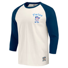 Minnesota Twins Darius Rucker Collection by Fanatics Cooperstown Collection Raglan 3/4-Sleeve T-Shirt for sale