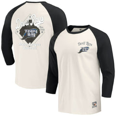 Tampa Bay Rays Darius Rucker Collection by Fanatics Cooperstown Collection Raglan 3/4-Sleeve T-Shirt Outlet