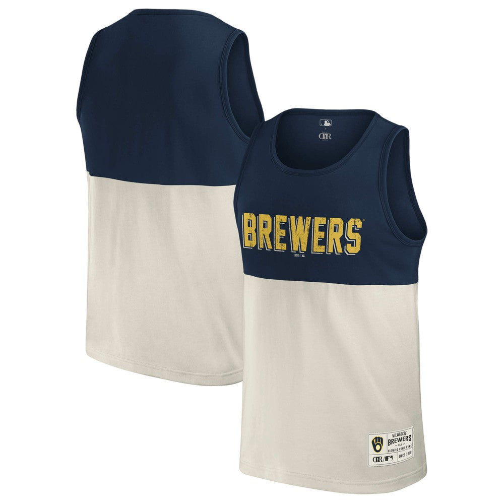 Milwaukee Brewers Darius Rucker Collection by Fanatics Colorblock Tank Top Sale