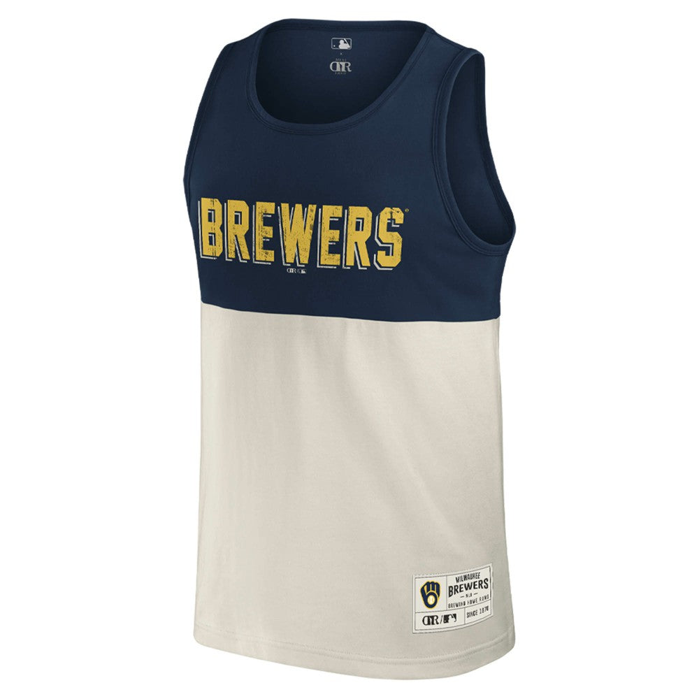 Milwaukee Brewers Darius Rucker Collection by Fanatics Colorblock Tank Top Sale
