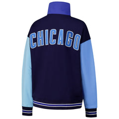 Chicago Cubs Terez Women's Classic Colorblock Quarter-Zip Sweatshirt Discount