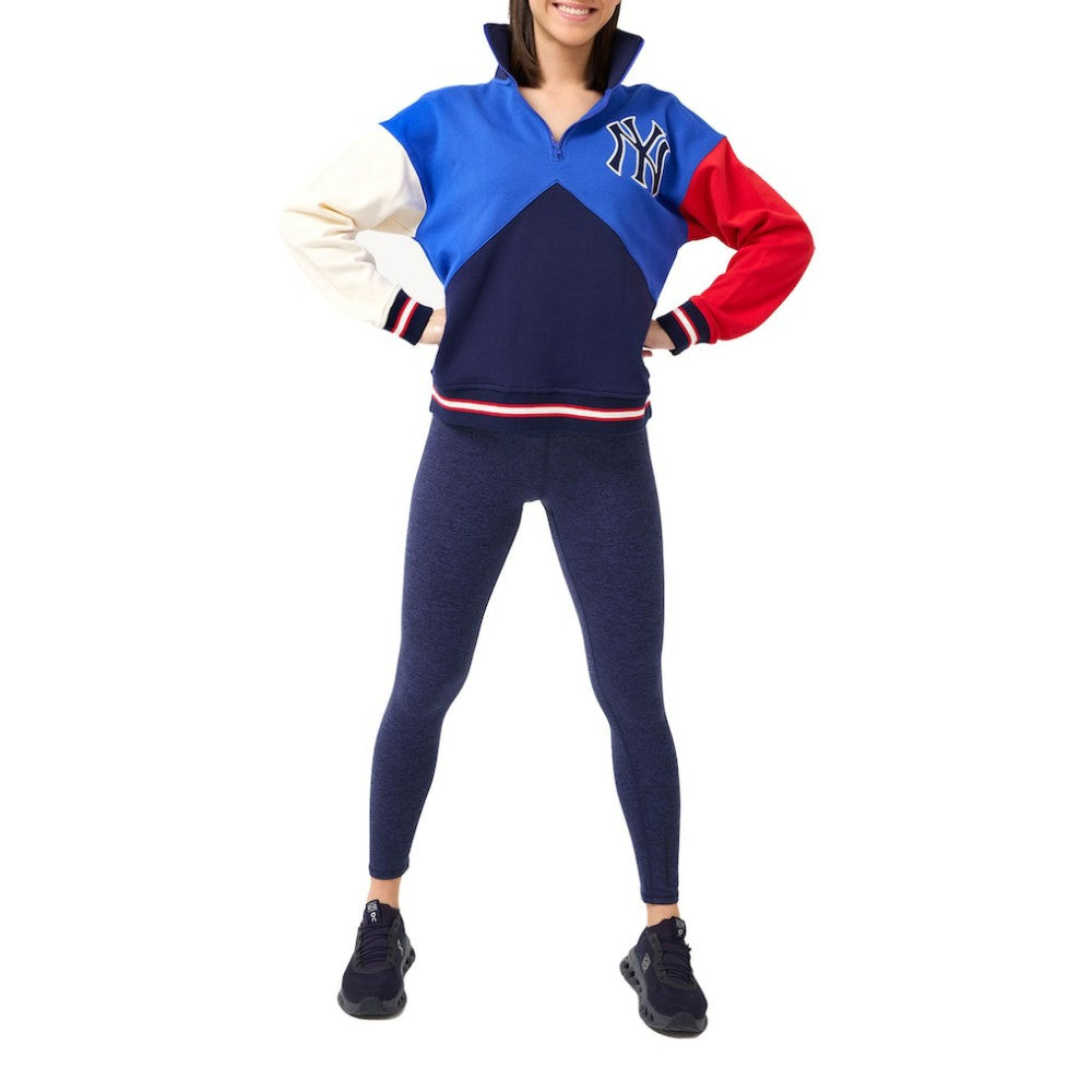 New York Yankees Terez Women's Classic Colorblock Quarter-Zip Sweatshirt Near Me