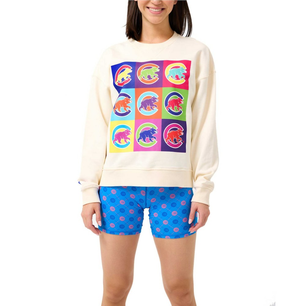 Chicago Cubs Terez Women's Classic Oversized Pullover Sweatshirt Near Me