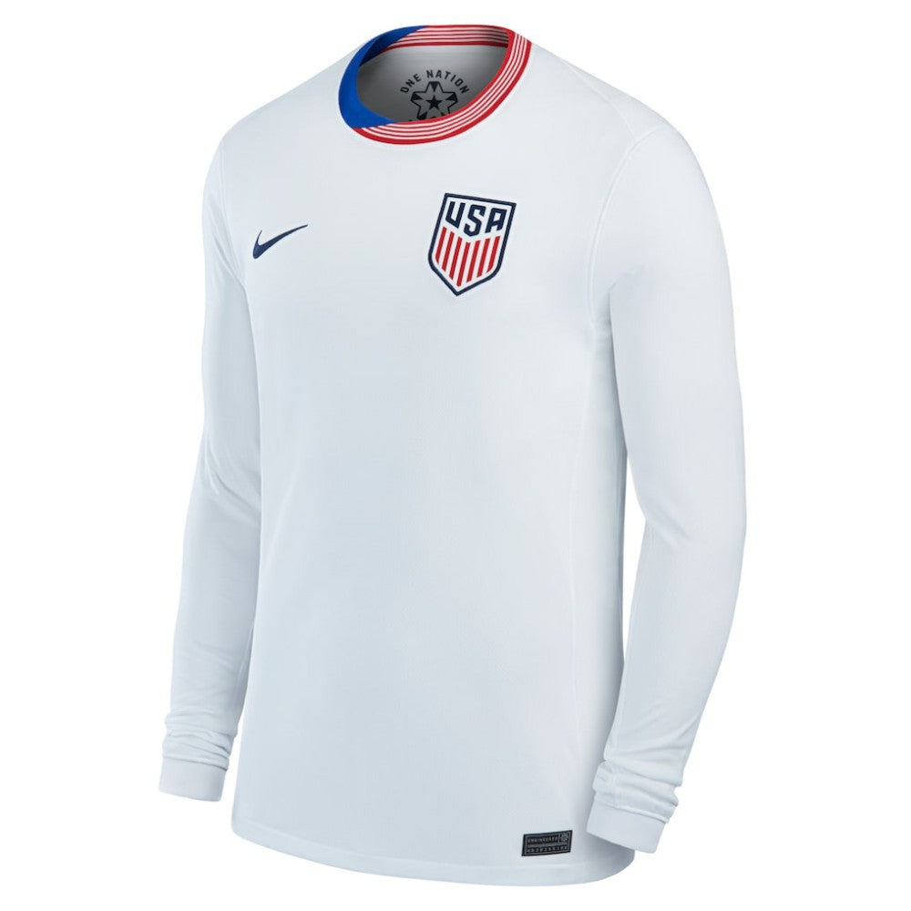 Nike - USMNT 2024 Home Replica Long Sleeve Jersey - White