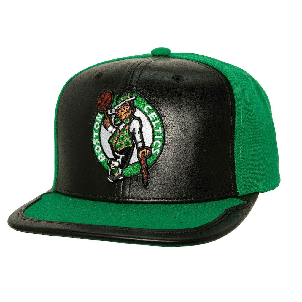 Mitchell & Ness Boston Celtics Day One Snapback Hat Black/Kelly Green