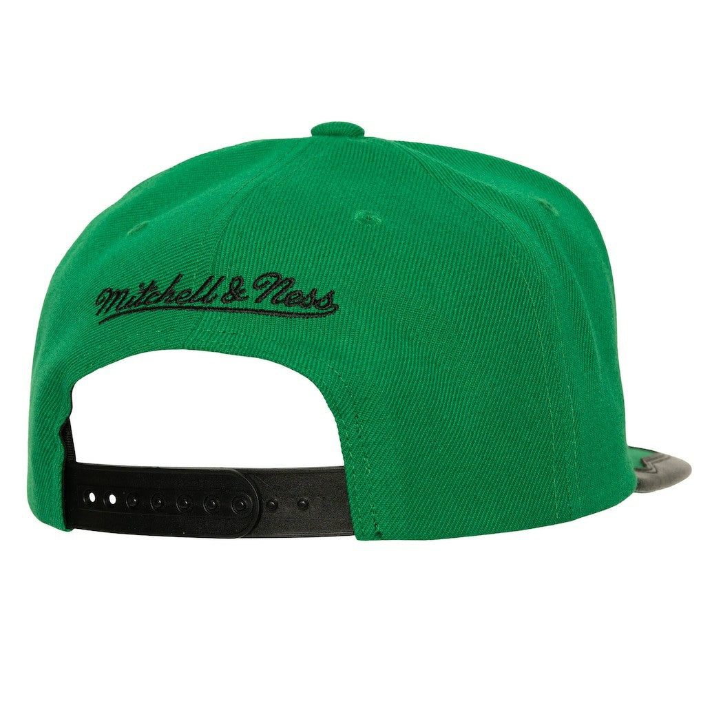 Mitchell & Ness Boston Celtics Day One Snapback Hat Black/Kelly Green