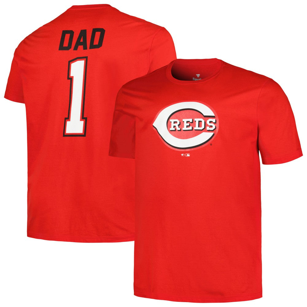 Cincinnati Reds Profile Big & Tall #1 Dad T-Shirt Outlet