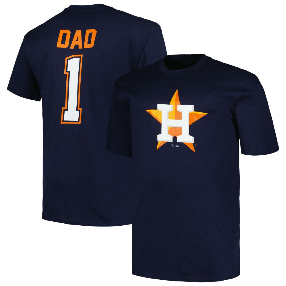 Houston Astros Profile Big & Tall #1 Dad T-Shirt for sale
