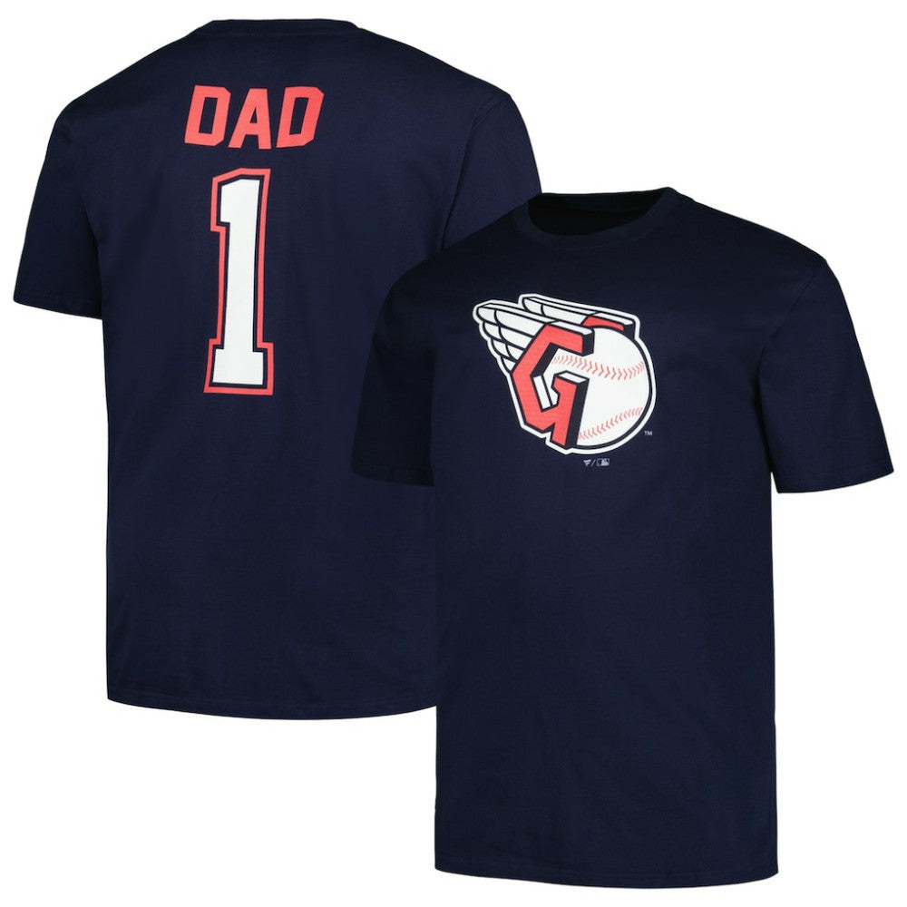 Cleveland Guardians Profile Big & Tall #1 Dad T-Shirt Sale